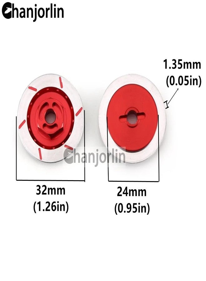 Chanjorlin 1/10 RC Aluminum 12mm Hex Drift Wheels Hub Rim Brake Disc Decoration Upgrade Parts for 1:10 On Road Rally Touring Racing Street Car Truck Tires Traxxas Tamiya HSP HPI Redcat 4PCS (Black) - Image 2